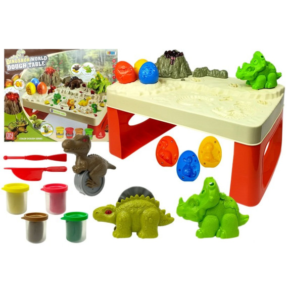 Gyurmázó asztal Inlea4Fun DINOSAURUS WORLD 