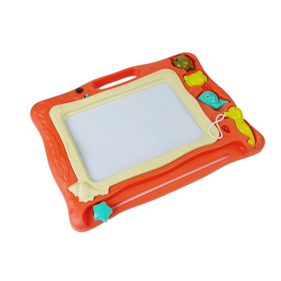 Tablă de desen magnetică - Inlea4Fun MULTIFUNCTION TABLET - portocaliu