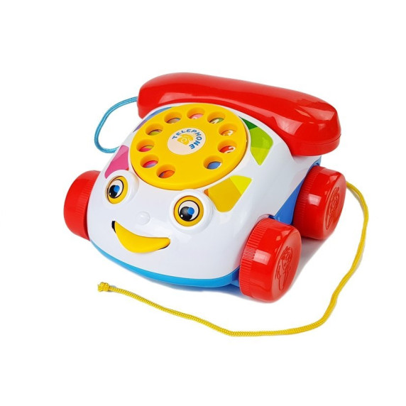 Játék telefon kerekekkel Inlea4Fun PUZZLE PHONE