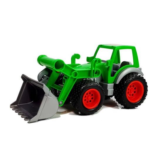 Excavator cu cupă și remorcă detașabilă, verde, Farmer Inlea4fun 