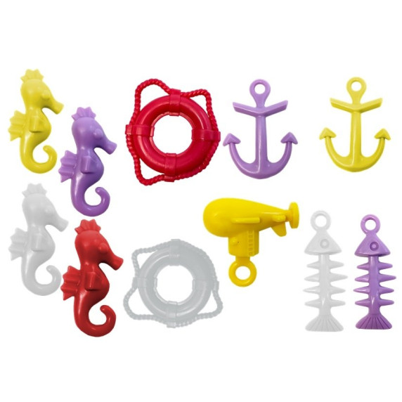 Joc de pescuit cu balenă stropitoare, albastră, cu accesorii, Inlea4fun  