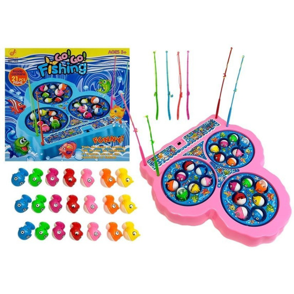 Horgász játék Inlea4Fun FUNNY FISHING - Rózsaszín