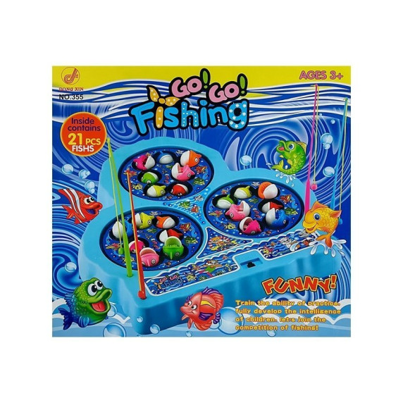 Horgász játék Inlea4Fun FUNNY FISHING - Rózsaszín