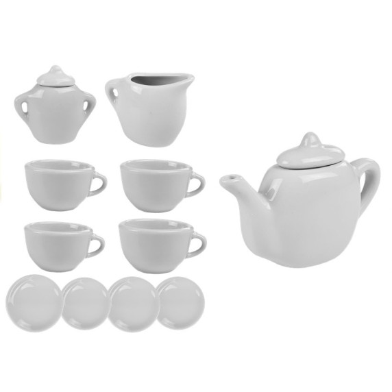 Színezhető teáskészlet Inlea4Fun TEA PARTY 