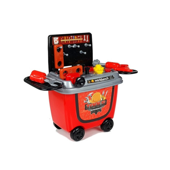 Detská dielňa na kolieskach s náradím Inlea4Fun TOOLS WORKBENCH 