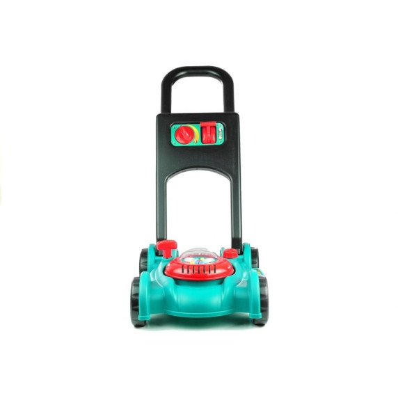 Játék fűnyíró sisakkal és benzinkannával Inlea4Fun GARDEN TOOLS