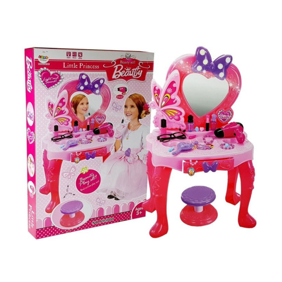 Măsuță de toaletă pentru copii - Inlea4Fun Little princess V95808 - fluture