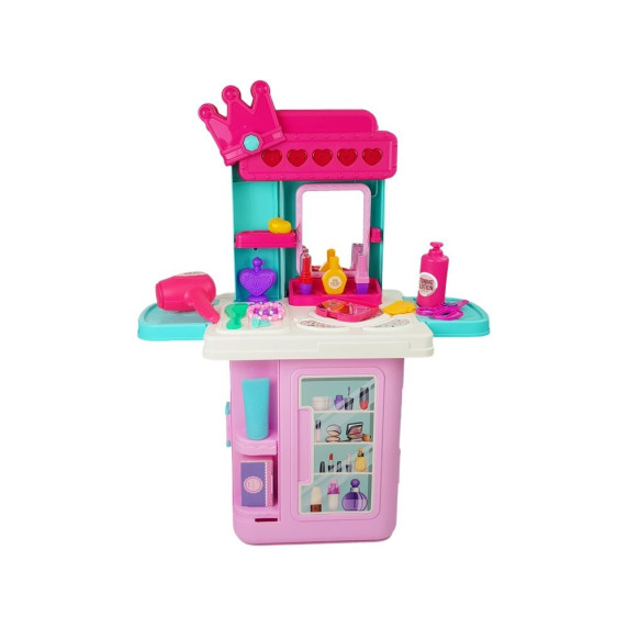 Szépítkező bőrönd fésülködő kiegészítőkkel Inlea4Fun MOBILE DRESSER