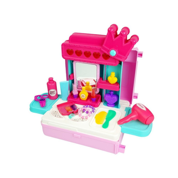 Szépítkező bőrönd fésülködő kiegészítőkkel Inlea4Fun MOBILE DRESSER