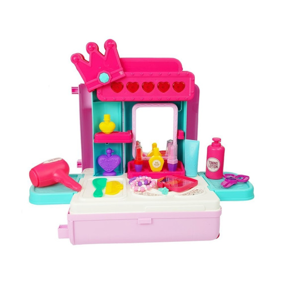 Szépítkező bőrönd fésülködő kiegészítőkkel Inlea4Fun MOBILE DRESSER
