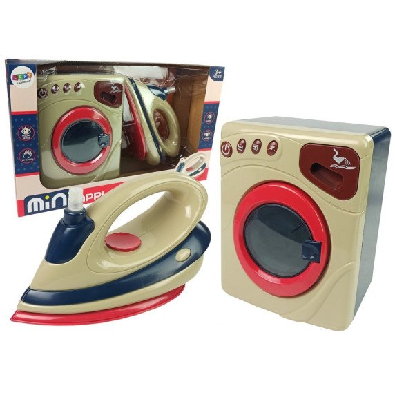 Mașină de spălat și fier de călcat de jucărie - Inlea4Fun MINI APPLIANCE