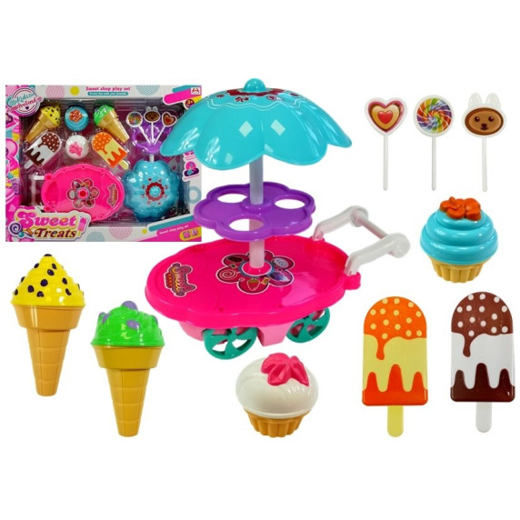 Vozík so sladkosťami a zmrzlinou Inlea4Fun SWEET TREATS 