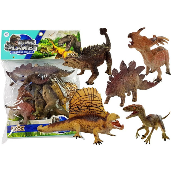 Dinosaurus sada - 5 ks Inlea4Fun DINO PLANET 
