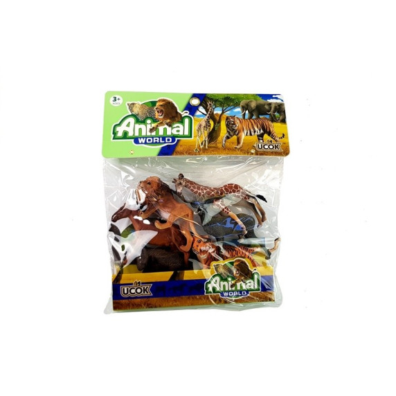 Set figurine de jucărie, animale sălbatice - 6 buc Inlea4fun