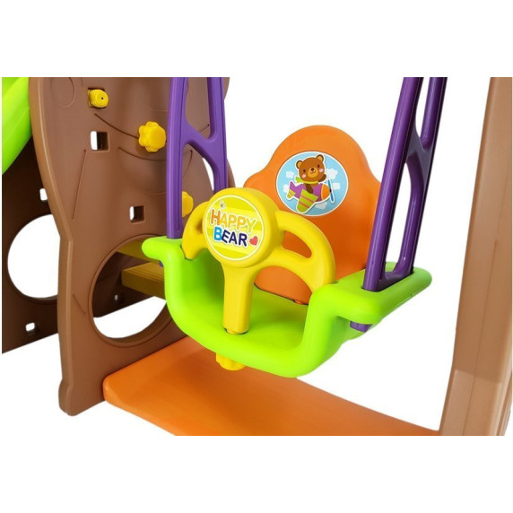 Záhradné ihrisko 3v1 s hojdačkou a šmykľavkou - Inlea4fun TEDDY BEAR 