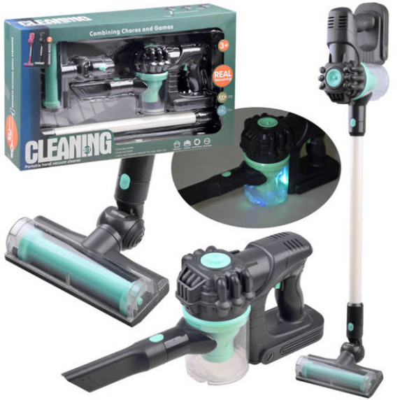 Aspirator de jucărie - Inlea4Fun CLEANING SET- negru