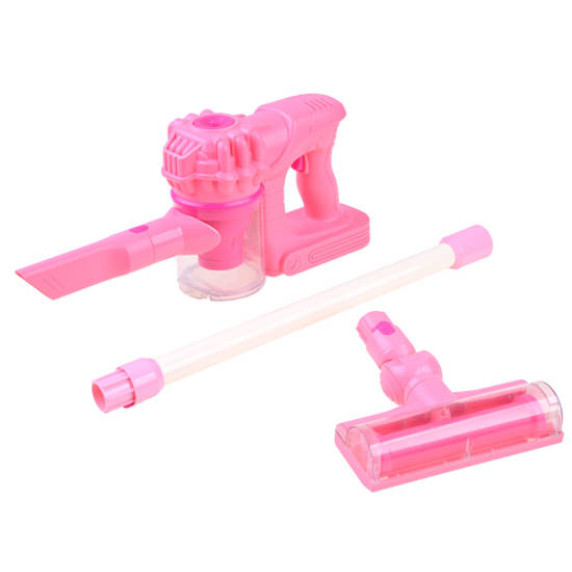 Detský bezdrôtový vysávač Inlea4Fun CLEANING SET- ružový
