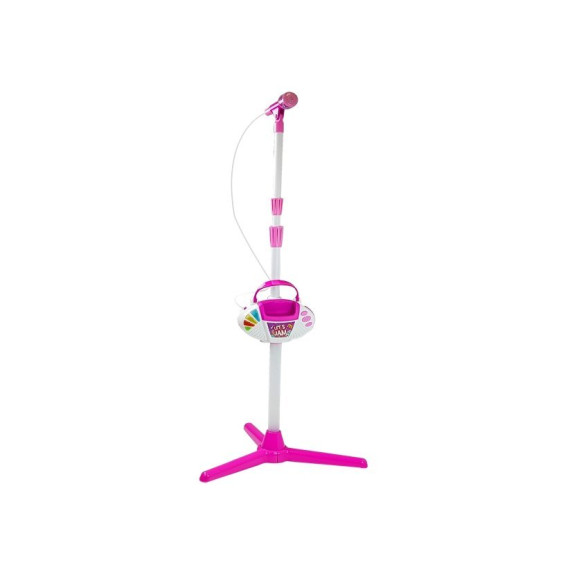 Karaoké mikrofon állvány mp3 lejátszóval MY MUSIC WORLD - pink