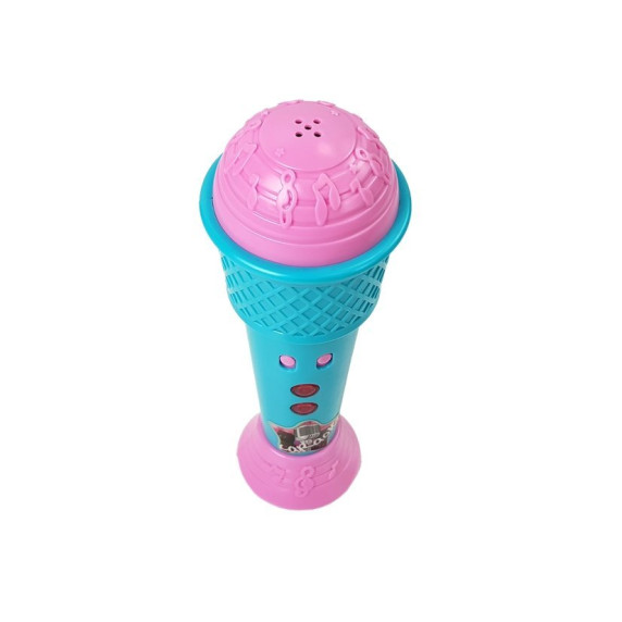 Microfon karaoke cu efecte lumini - albastru - Inlea4Fun DELIGHT SOUNDS