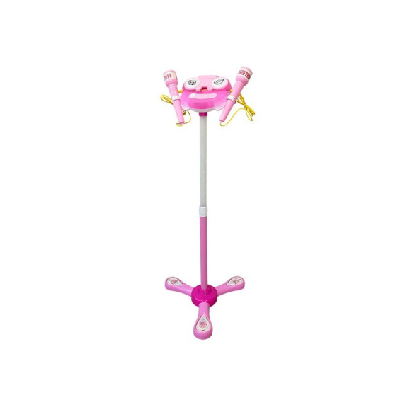 Set Karaoke cu 2 microfoane și stativ regalbil Inlea4Fun