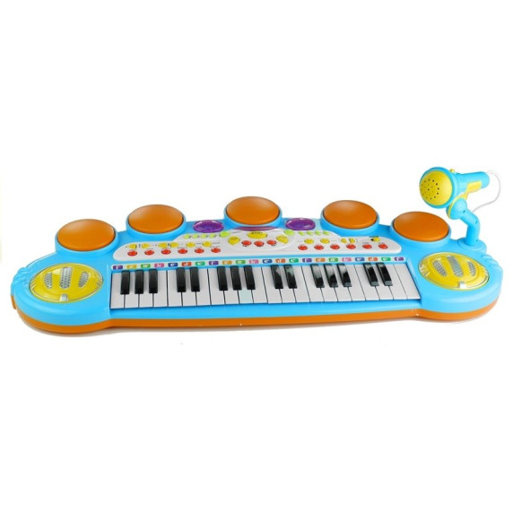 Elektronikus játék zongora Inlea4Fun LET THE CHILD - kék
