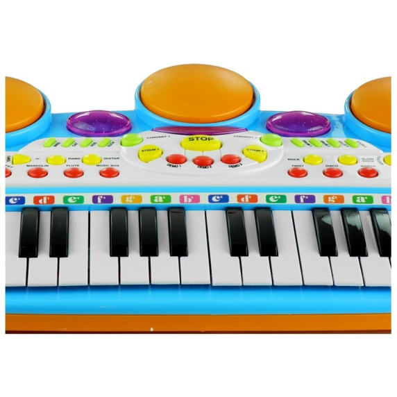 Elektronikus játék zongora Inlea4Fun LET THE CHILD - kék