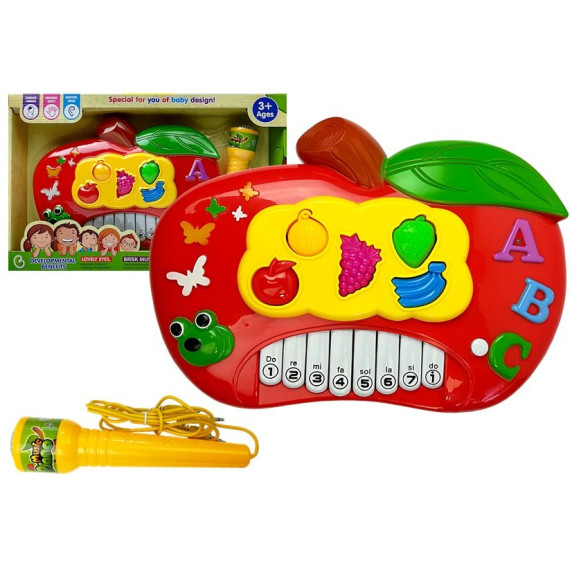 Elektronikus játék zongora Inlea4Fun MUSIC PIANO - alma