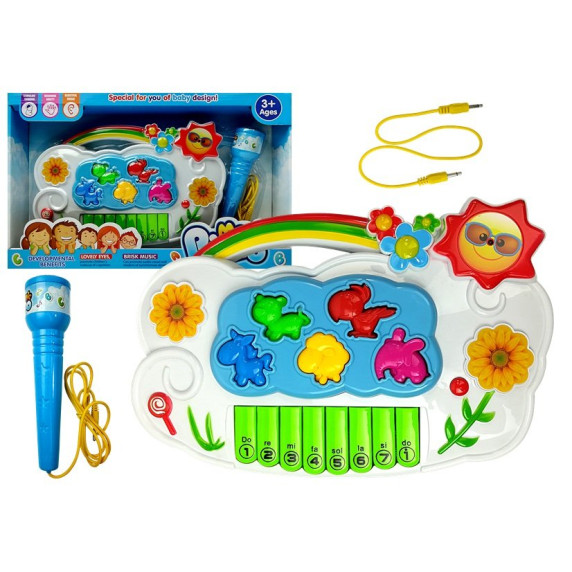 Elektronikus játék zongora Inlea4Fun MUSIC PIANO - virágok