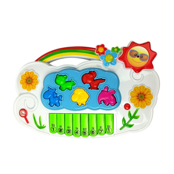 Elektronikus játék zongora Inlea4Fun MUSIC PIANO - virágok