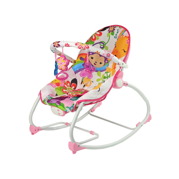 Scaun leagăn bebe - Inlea4Fun TODDLER ROCKER - roz