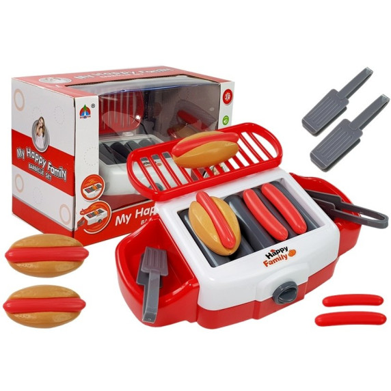 Grătar cu hot dog de jucărie Inlea4Fun MY HAPPY FAMILY