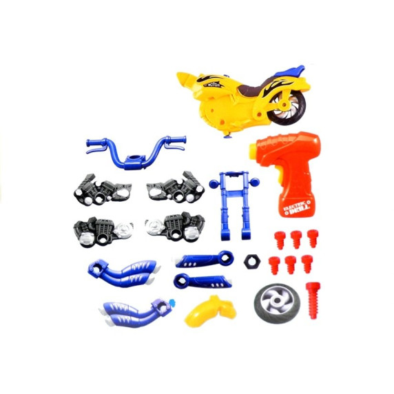 Skladacia motorka 2v1 so skrutkovačom Inlea4Fun TAKE APART