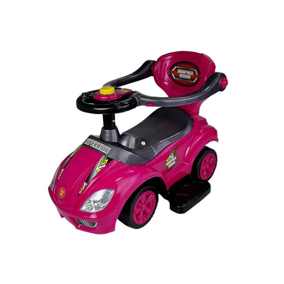 Lábbal hajtós gyermekjármű Inlea4Fun Super Ride 3az1-ben - rózsaszín