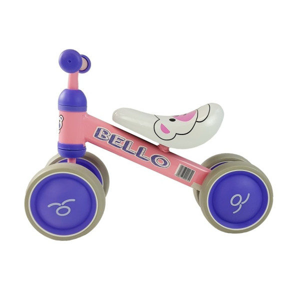 Lábbal hajtós kismotor Inlea4Fun BELLO - rózsaszín