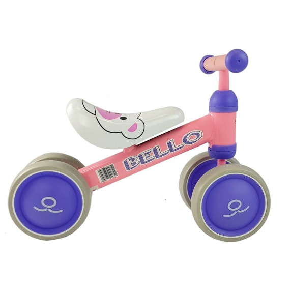 Lábbal hajtós kismotor Inlea4Fun BELLO - rózsaszín