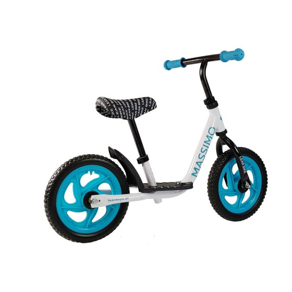 Detské cykloodrážadlo Inlea4Fun MASSIMO - bielo-modré