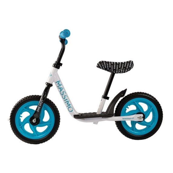 Detské cykloodrážadlo Inlea4Fun MASSIMO - bielo-modré