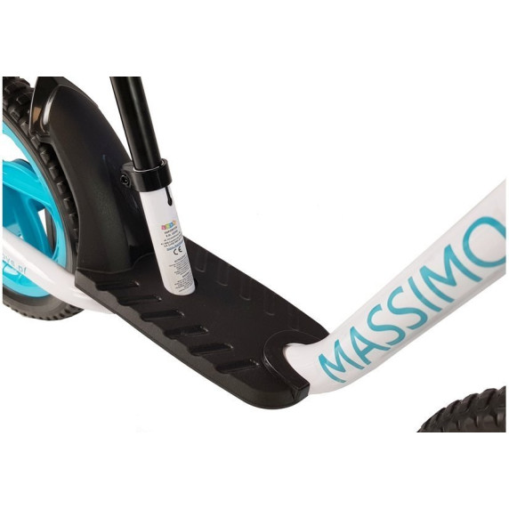 Detské cykloodrážadlo Inlea4Fun MASSIMO - bielo-modré