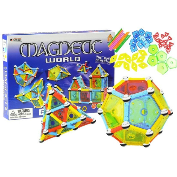 Set magnetic 110 buc - Inlea4Fun MAGNETIC WORLD