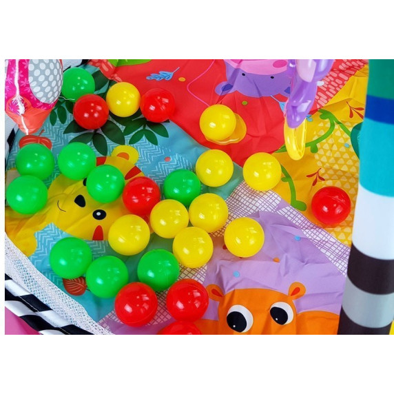 Saltea de joacă cu piscină uscată - Inlea4Fun Activity Gym PIG - purceluș
