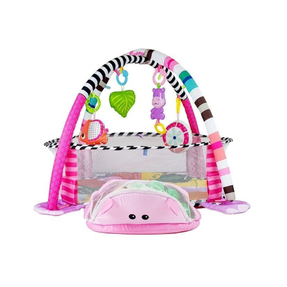 Saltea de joacă cu piscină uscată - Inlea4Fun Activity Gym PIG - purceluș