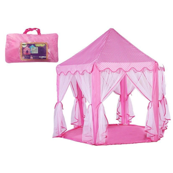 Játszósátor pavilon Inlea4Fun PRINCESS - rózsaszín