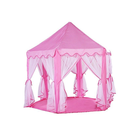 Játszósátor pavilon Inlea4Fun PRINCESS - rózsaszín