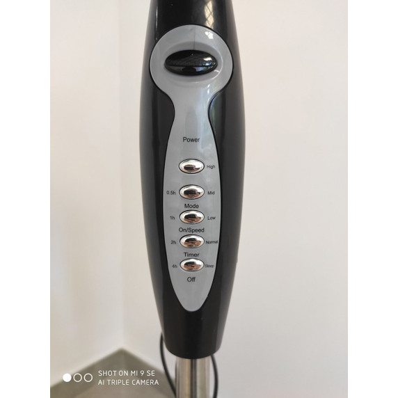 Otthoni álló ventilátor VENTO 40 cm 40W távirányítóval - Fekete