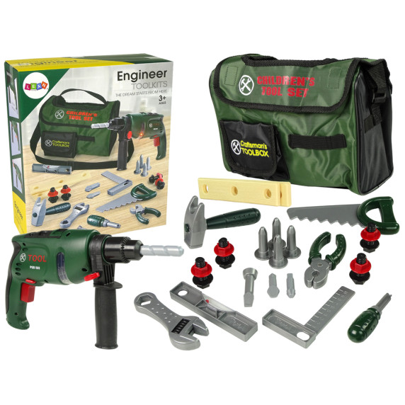 Set unelte de jucărie cu geantă - Inlea4Fun ENGINEER TOOLKITS