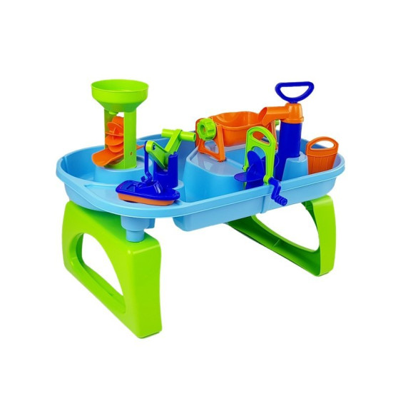 Vizes homokozó asztal Inlea4Fun WATER FUN - kék/zöld  art.40909