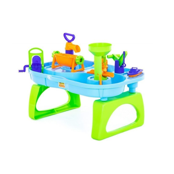 Vizes homokozó asztal Inlea4Fun WATER FUN - kék/zöld  art.40909