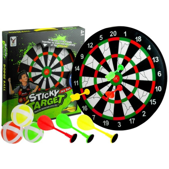 Set joc darts pentru copii, cu velcro Inlea4Fun