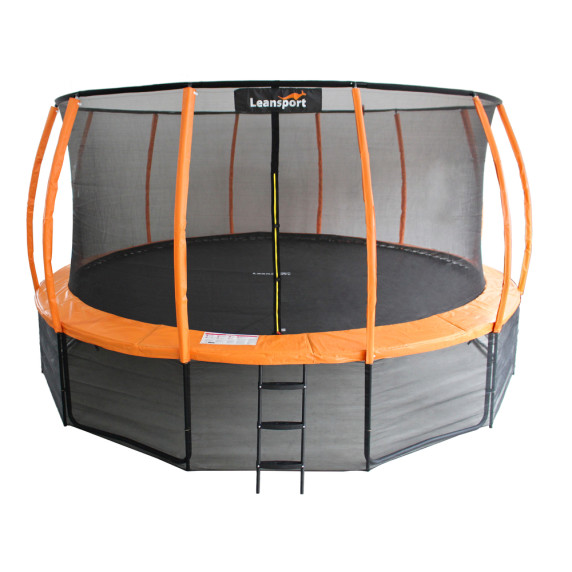 Trampolína 500 cm s vnútornou ochrannou sieťou LEAN SPORT BEST 16 ft - oranžová