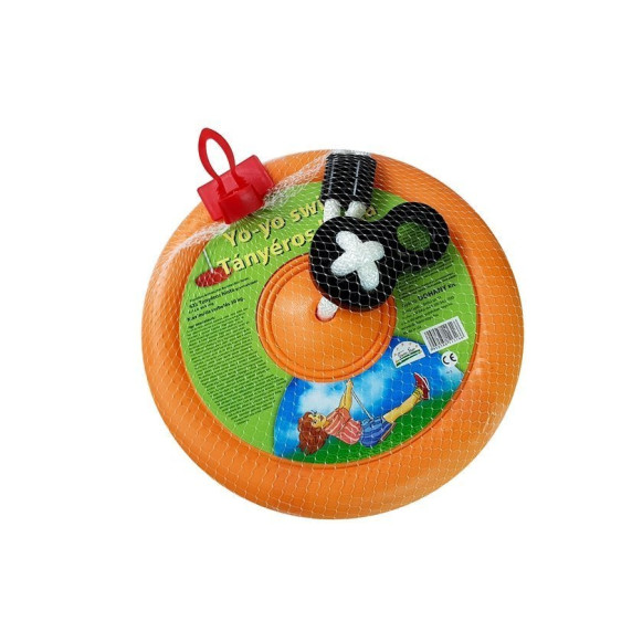Leagăn tip farfurie pentru copii - portocaliu - Inlea4Fun YOYO SWING